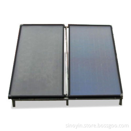 Solar water heater collector with black chromium endothermic coating